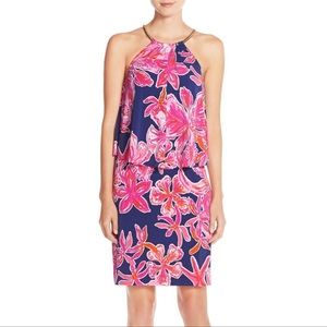 Lilly Pulitzer Pink and Blue Floral Dress